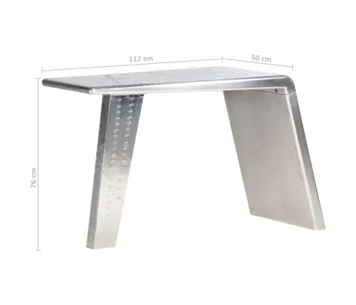 Aviator Rašomasis Stalas, Sidabrinės Sp., 112X50X76cm Metalas Aviator Rašomasis Stalas, Sidabrinės Sp., 112X50X76cm Metalas