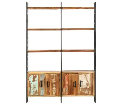 4 Riiuliga Raamaturiiul 124 X 30 X 180 Cm Taaskasutatud Puit