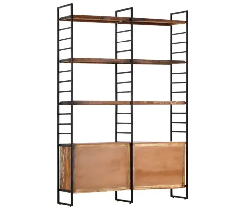 4 Riiuliga Raamaturiiul 124 X 30 X 180 Cm Taaskasutatud Puit