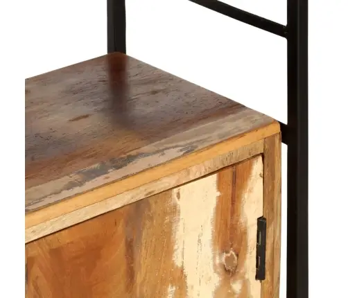 4 Riiuliga Raamaturiiul 124 X 30 X 180 Cm Taaskasutatud Puit