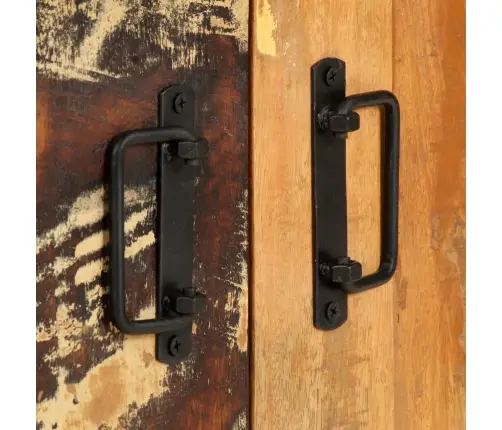 4 Riiuliga Raamaturiiul 124 X 30 X 180 Cm Taaskasutatud Puit