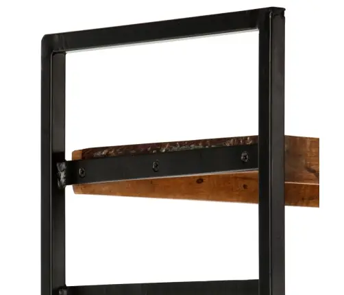 4 Riiuliga Raamaturiiul 124 X 30 X 180 Cm Taaskasutatud Puit