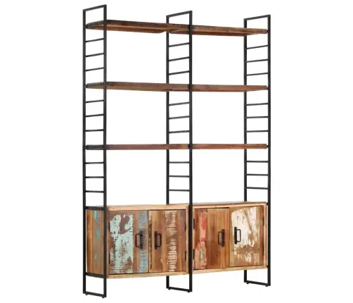 4 Riiuliga Raamaturiiul 124 X 30 X 180 Cm Taaskasutatud Puit