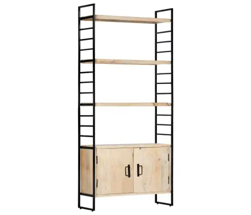 4 Riiuliga Raamaturiiul 80 X 30 X 180 Cm Toekas Mangopuit