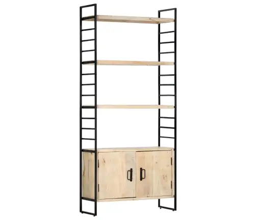 4 Riiuliga Raamaturiiul 80 X 30 X 180 Cm Toekas Mangopuit