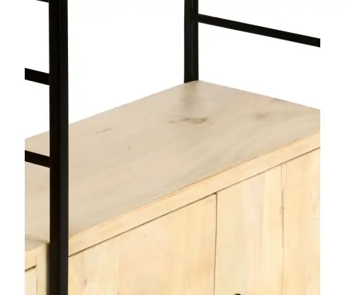 4 Riiuliga Raamaturiiul 80 X 30 X 180 Cm Toekas Mangopuit