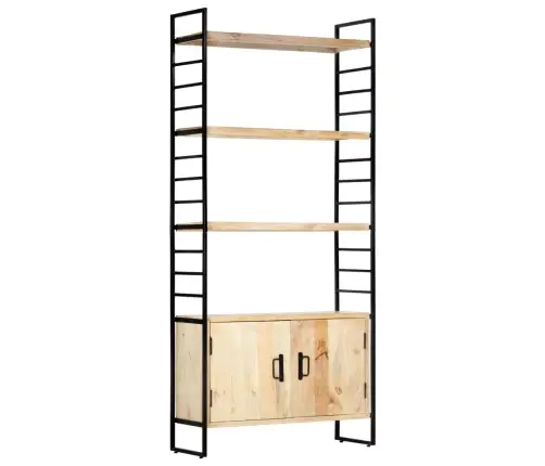 4 Riiuliga Raamaturiiul 80 X 30 X 180 Cm Toekas Mangopuit