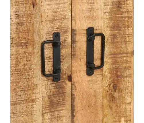 Grāmatu Skapis, 4 Līmeņi, 80X30X180Cm, Neapstrādāts Mango Koks Vidaxl