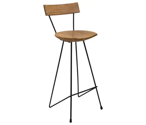 Bāra Krēsli, 2 Gab., Masīvs Tīkkoks Vidaxl