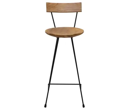 Bāra Krēsli, 2 Gab., Masīvs Tīkkoks Vidaxl