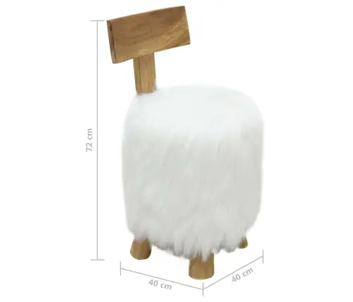 Soliņš, Balts, Masīvs Tīkkoks Vidaxl