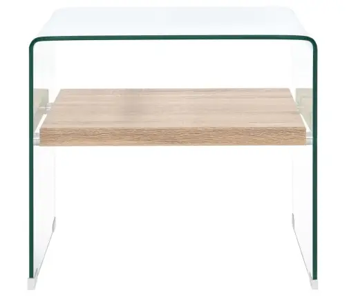 Kavos Staliukas, Skaidrus, 53X50X45cm Grūdintas Stiklas