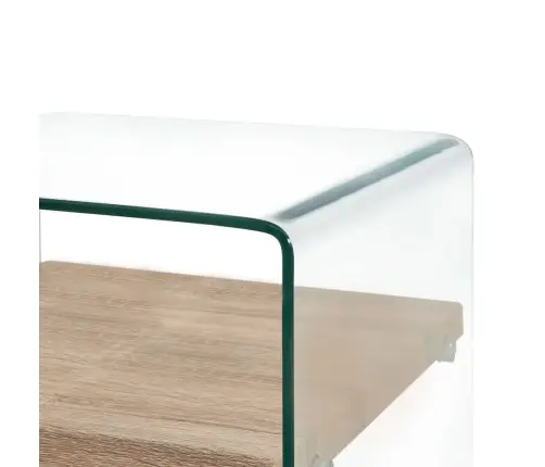 Kavos Staliukas, Skaidrus, 53X50X45cm Grūdintas Stiklas