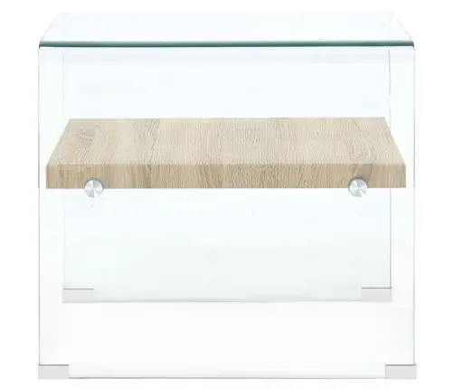 Kavos Staliukas, Skaidrus, 53X50X45cm Grūdintas Stiklas