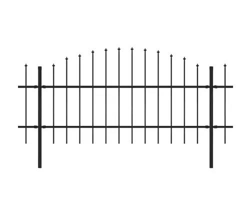 Sodo Tvora Su Iešmeliais, Plienas, 714,5X100cm Juoda