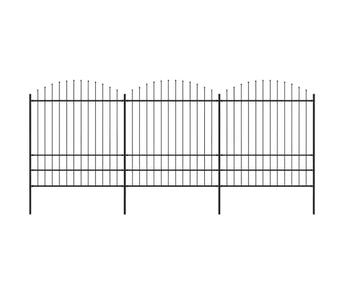 Sodo Tvora Su Iešmeliais, Plienas, 537X200cm Juoda