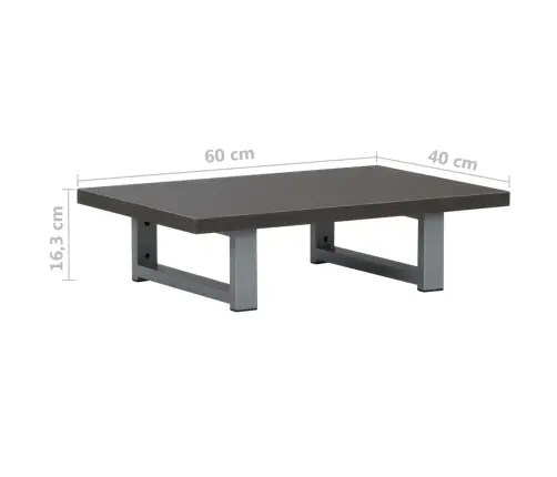 Vannasistabas Mēbeles, Pelēkas, 60X40X16,3 Cm  Vidaxl