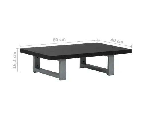 Vonios Kambario Baldas, Juodas, 60X40X16,3Cm