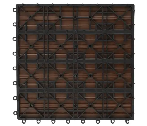 Terrassiplaadid 22 Tk, 30 X 30 cm 2 M², Wpc, Pruun