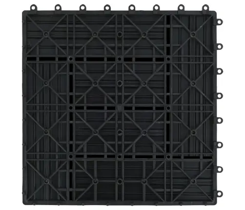 Grindų Plytelės, 22 Vnt., Juodos Sp., 30X30 cm 2M², Wpc