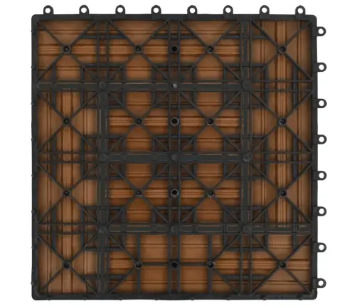 Terases Flīzes, 22 Gab., Wpc, 30X30 Cm, 2 M2, Tīkkoka Krāsā Vidaxl