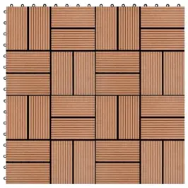 Grindų Plytelės, 22 Vnt., Rudos Sp., 30X30 cm 2M², Wpc