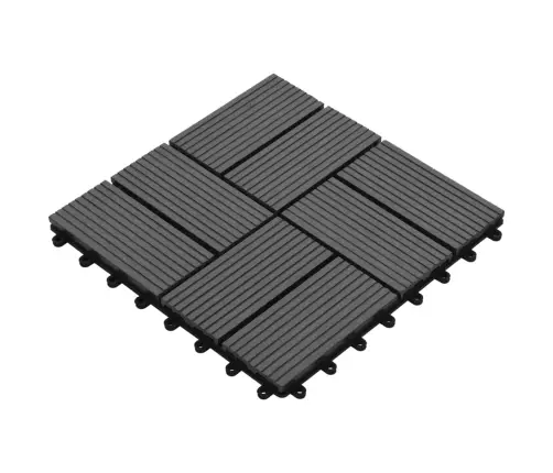 Grindų Plytelės, 22 Vnt., Pilkos Sp., 30X30 cm 2M², Wpc