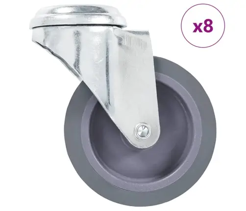 Poldiaukudega Pööratavad Mööblirattad 8 Tk, 75 Mm