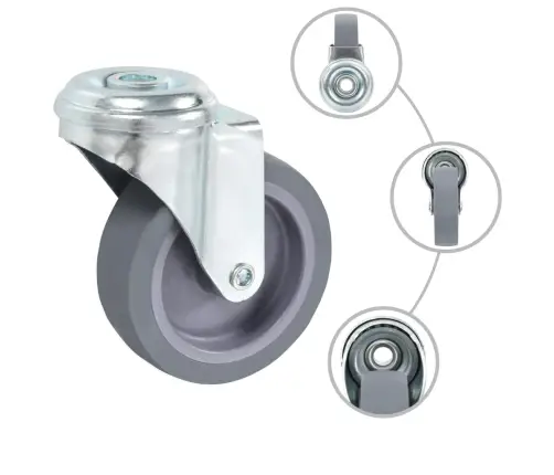 Poldiaukudega Pööratavad Mööblirattad 8 Tk, 75 Mm