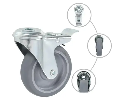 Ratukai, 8Vnt., 100Mm, Pasukami, Varžtu Tvirtinami