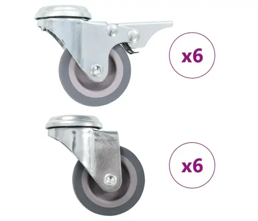 Grozāmi Ritenīši, 12 Gab., 50 Mm Vidaxl