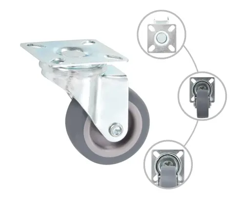 12 Tk Pöörlevad Rattad 50 Mm