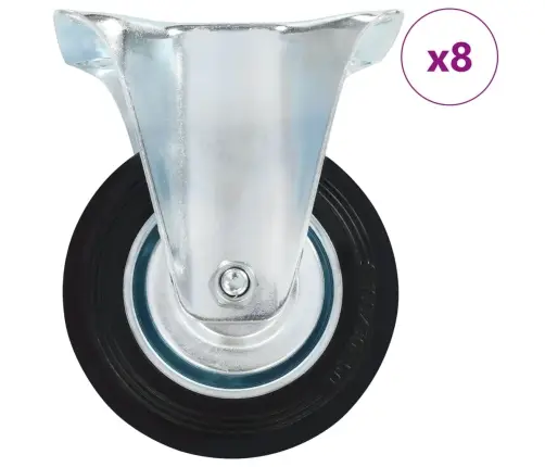 Fiksēti Ritenīši, 8 Gab., 100 Mm Vidaxl