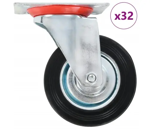 Pöörlevad Rattad 32 Tk, 100 Mm