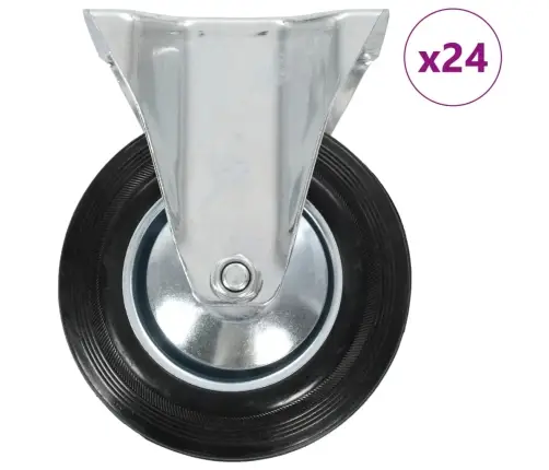 Fiksēti Ritenīši, 24 Gab., 160 Mm Vidaxl