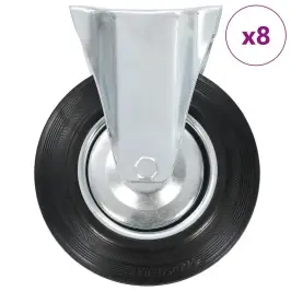 Fiksēti Ritenīši, 8 Gab., 200 Mm Vidaxl