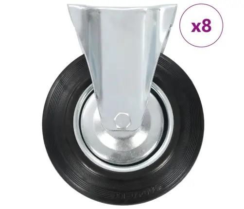 Fikseeritud Rattad, 8 Tk, 200 Mm