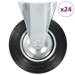 Fiksēti Ritenīši, 24 Gab., 200 Mm Vidaxl