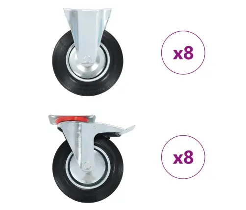 Ritenīši, 16 Gab., 200 Mm Vidaxl