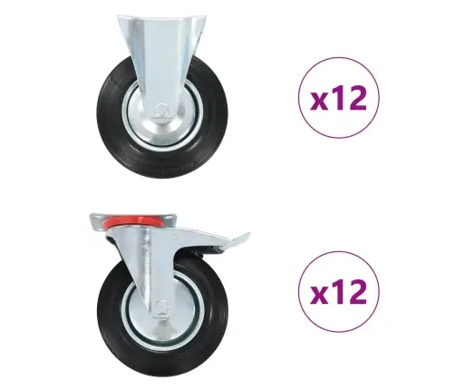 Ritenīši, 24 Gab., 200 Mm Vidaxl