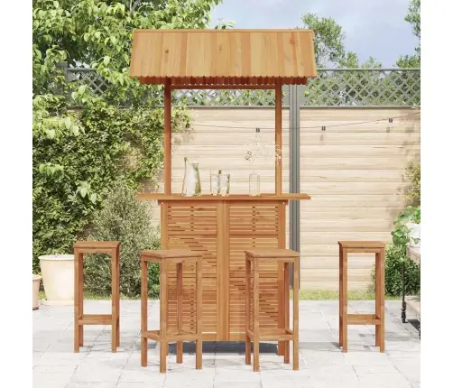 Aia Baarilaud Katusega, 113X106X217 cm Akaatsiapuit