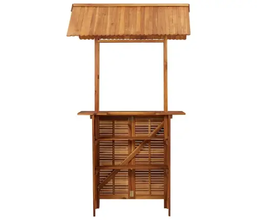 Aia Baarilaud Katusega, 113X106X217 cm Akaatsiapuit