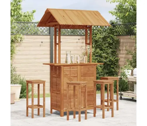 Aia Baarilaud Katusega, 113X106X217 cm Akaatsiapuit