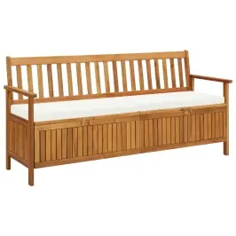 Uzglabāšanas Sols Ar Matraci, 170 Cm, Akācijas Masīvkoks Vidaxl