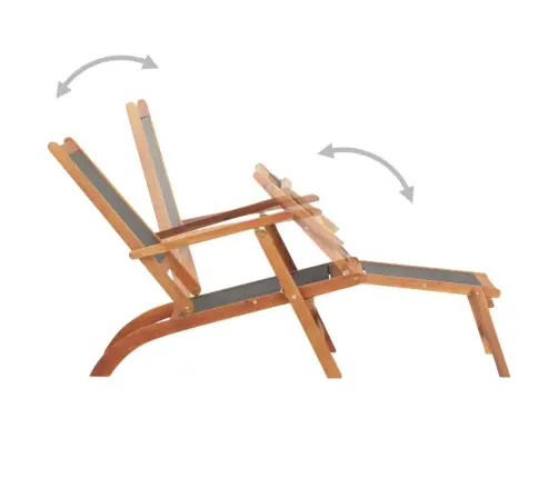 Āra Pludmales Krēsls, Akācijas Masīvkoks Un Tekstilēns Vidaxl