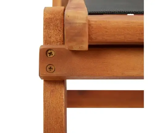 Āra Pludmales Krēsls, Akācijas Masīvkoks Un Tekstilēns Vidaxl