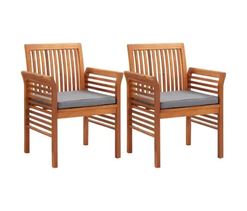 Aia Söögitoolid Istmepatjadega 2 Tk, Toekast Akaatsiapuidust