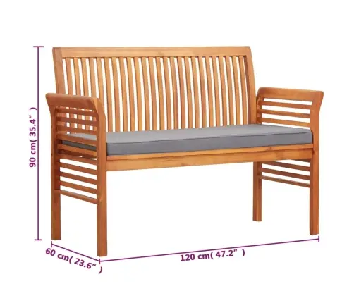 2-Kohaline Aiapink Padjaga 120 cm Akaatsiapuit