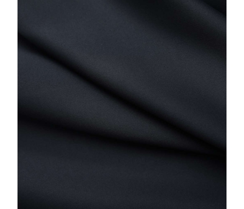 Pimendavad Kardinad Konksudega, 2 Tk, Must, 140 X 225 Cm
