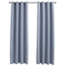 Pimendavad Kardinad Metallrõngastega 2 Tk, Hall, 140 X 225 Cm